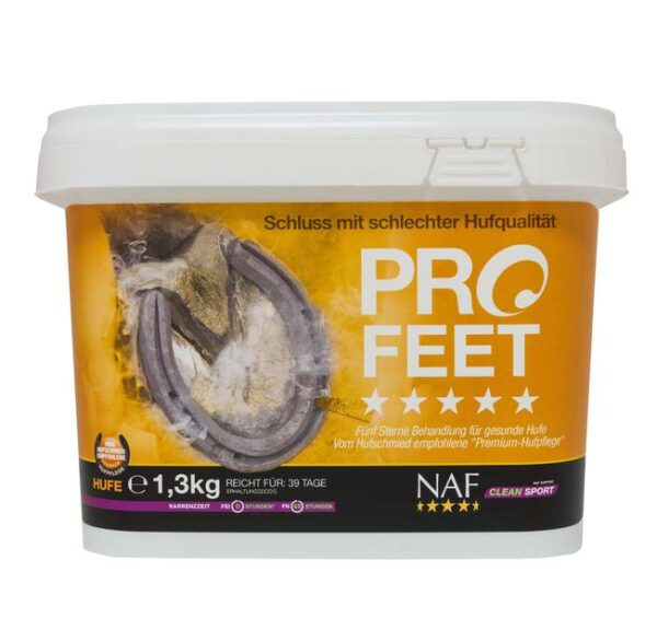 NAF ProFeet Pulver 1,3kg | Zusatzfutter für bessere Hufe