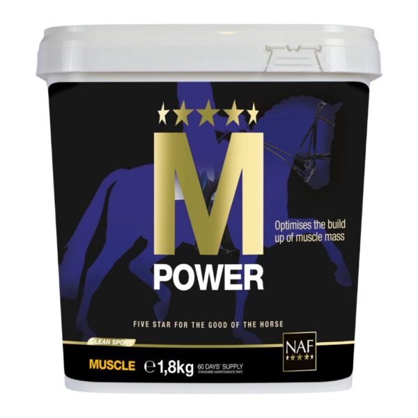Das neue NAF MPower 1,8kg | Zusatzfutter für den Muskelaufbau bei Pferden