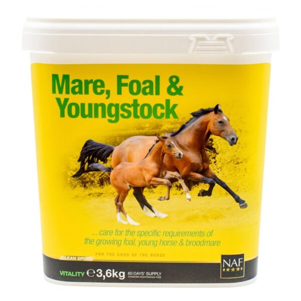 NAF Mineralfutter für Zuchtstuten, Fohlen & Jährlinge | 3,6 KG