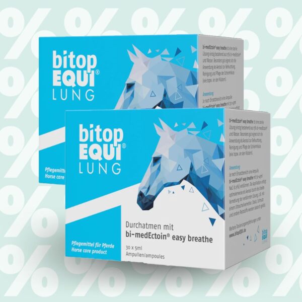 bitopEQUI® LUNG bi-med Ectoin® easy breathe - Doppelpack zum Aktionspreis